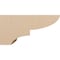 Ekena Millwork 12"W x 24"D x 12"H Wide Ridgewood Rough Cedar Woodgrain TimberThane Corbel, Primed Tan CORUR12X24X12RIDRCPR - alternate 4